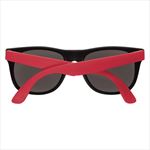 Black with Red Temples Back
